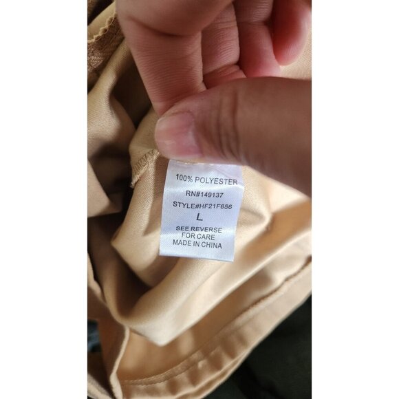 HYFVE Suede cropped full zip moto jacket women size L - Picture 8 of 8